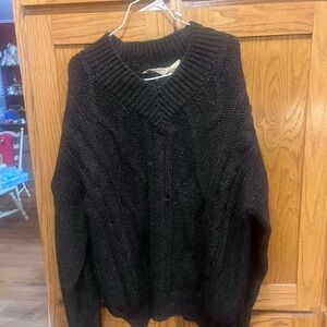 Classic Black V-Neck Sweater for Men